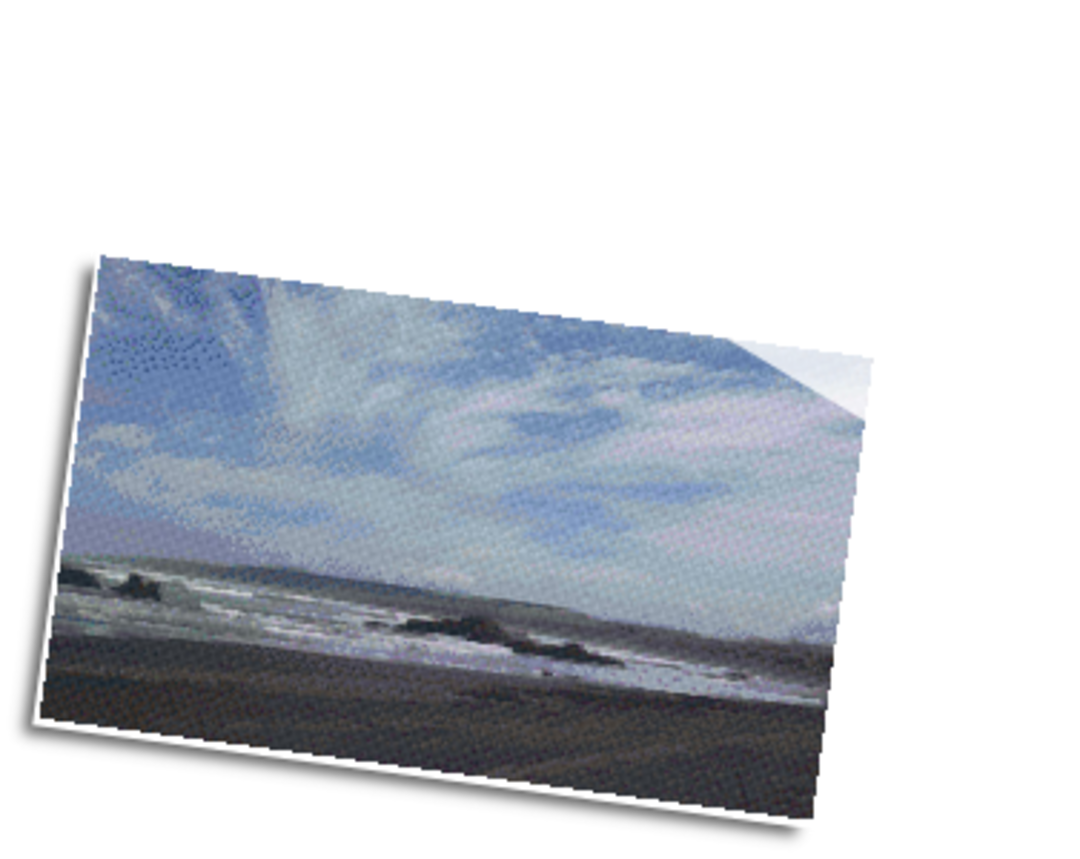 Cloudy Beach Twelve [12] Baseplate PixelHobby Mini-mosaic Art Kit image 0